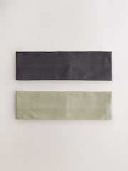 Khaki/Grey Jersey Headbands 2 Pack - Image 1 of 1