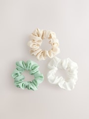 Yellow/Green/Ecru Scrunchie 3 Pack - Image 1 of 1