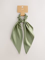 Sage Green Bow Hair Scrunchie - Image 1 of 4