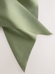 Sage Green Bow Hair Scrunchie - Image 4 of 4
