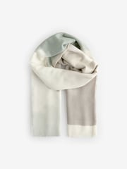 Green Abstract Marble Midweight Scarf - Image 5 of 7