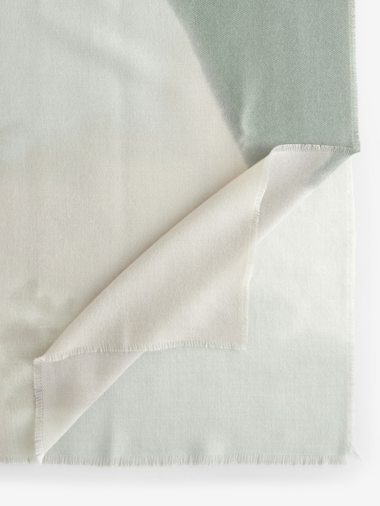 Green Abstract Marble Midweight Scarf - Image 7 of 7