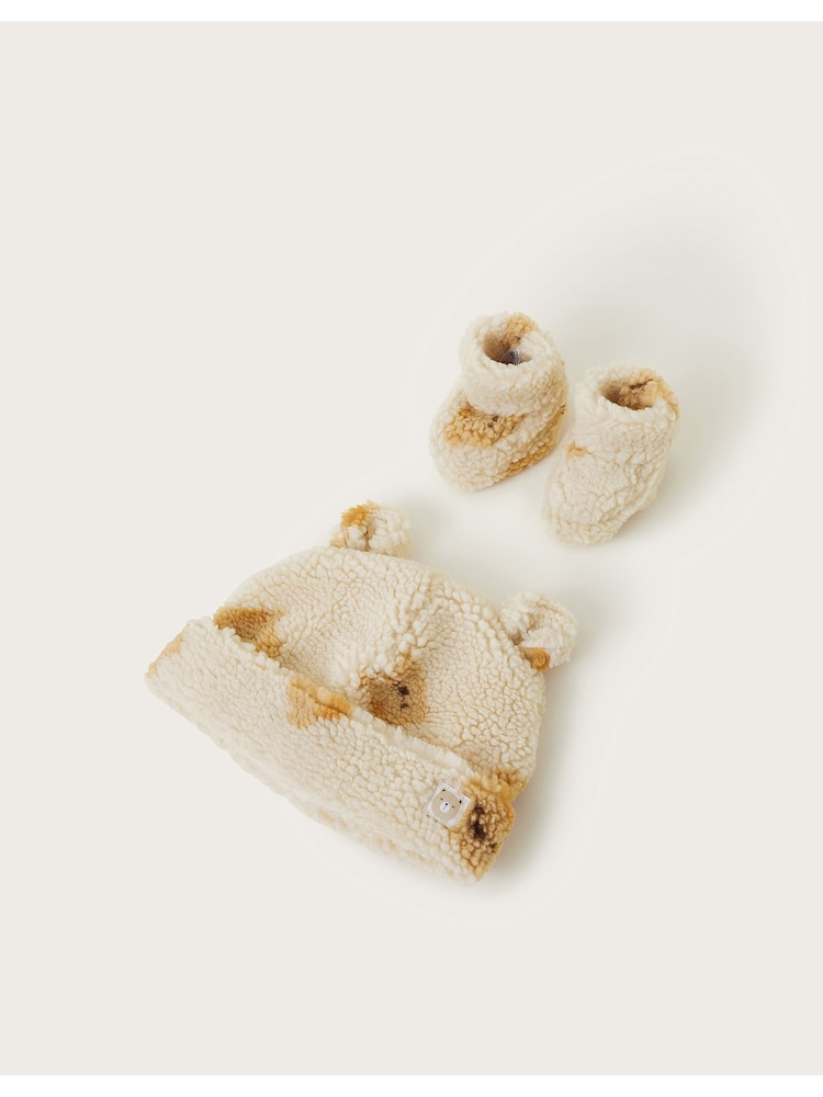 Monsoon naravna dojenček Fleece Bear klobuki in kape; pokrivala in komplet čevljev - Slika 1 iz 2