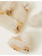Monsoon naravna dojenček Fleece Bear klobuki in kape; pokrivala in komplet čevljev - Slika 2 iz 2
