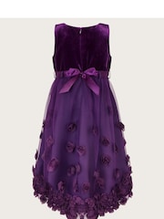 Monsoon Purple Ianthe 3D Flower Dress - Image 2 of 3