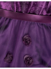 Monsoon Purple Ianthe 3D Flower Dress - Image 3 of 3