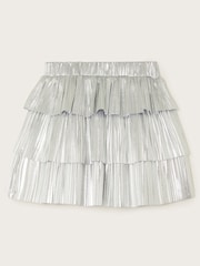 Monsoon Silver Metallic Ruffle Skirt - Image 9 of 10