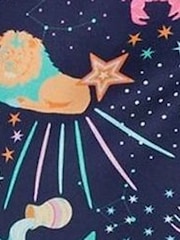Monsoon Blue Zodiac Print Satin Pyjama Set - Image 4 of 4