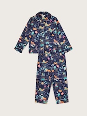 Monsoon Pyjama-Set aus Satin mit Zodiac-Print - Bild 6 von 6