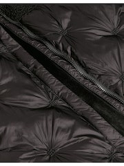 Monsoon Black Chester Quilted Borg Coat - Image 7 of 7