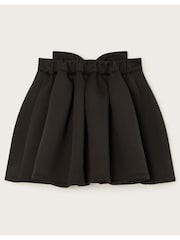 Monsoon Black Scuba Bow Pleated Skirt - Image 3 of 4