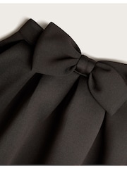 Monsoon Black Scuba Bow Pleated Skirt - Image 4 of 4
