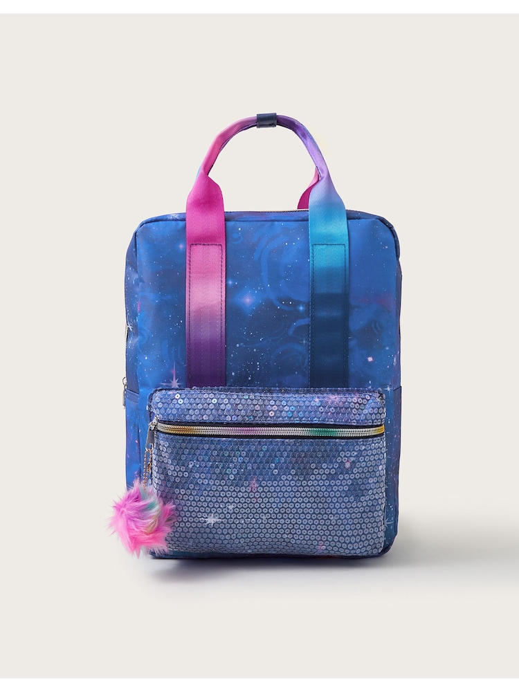 Monsoon Blue Sequin Galaxy Backpack - Image 1 of 4