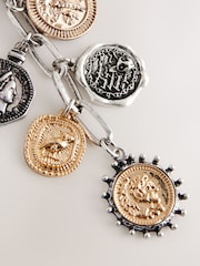 Gold/Silver Tone Coin Bag Charm/Keyring - Image 2 of 3