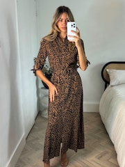 Leopard - С ремнем платье-рубашка Style Cheat Daphne - Image 1 of 4