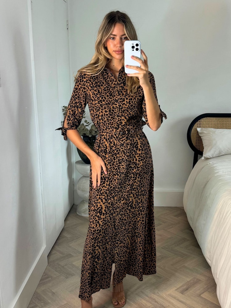 Leopard - С ремнем платье-рубашка Style Cheat Daphne - Image 1 of 4
