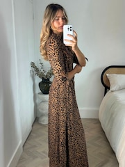 Leopard - С ремнем платье-рубашка Style Cheat Daphne - Image 3 of 4