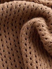 Camel Funnel Neck Knitted Tank - Image 9 of 10