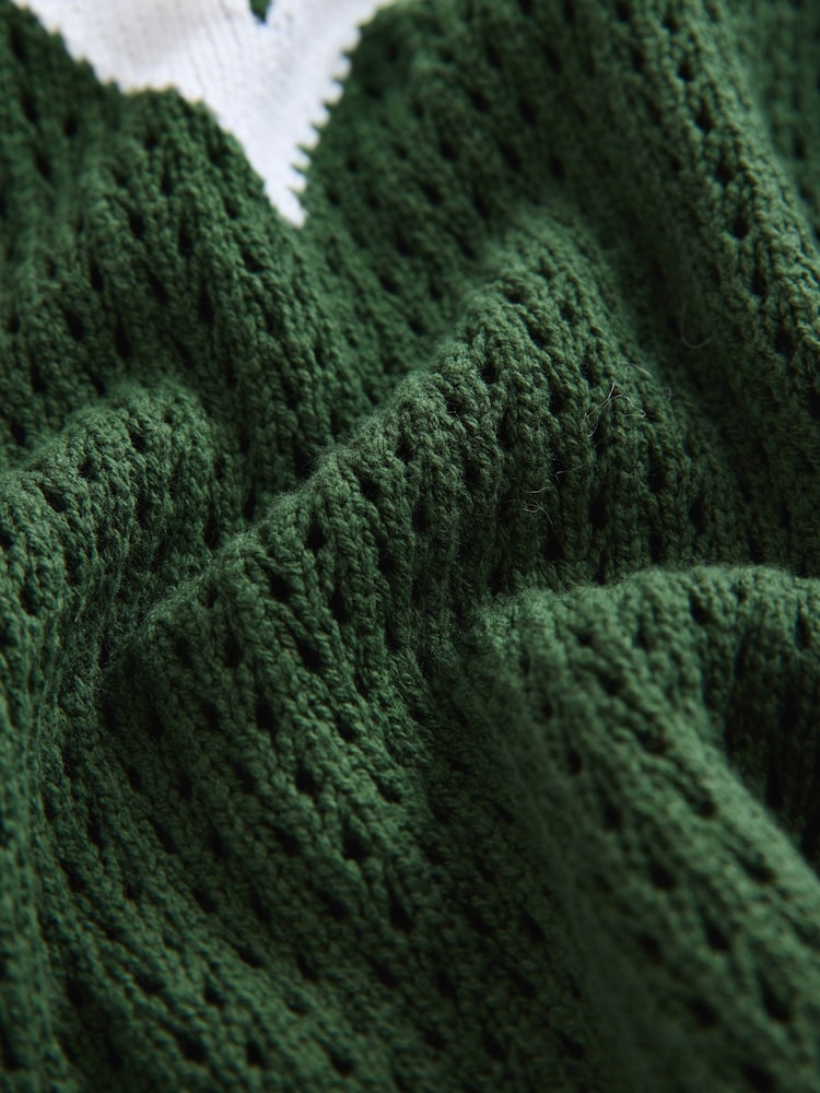 Green Funnel Neck Knitted Tank - Image 9 of 9 Green Funnel Neck Knitted Tank - Image 9 of 9