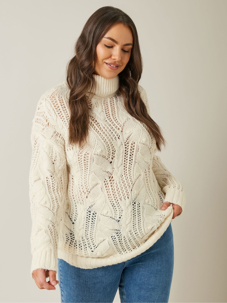 Evans Roll Neck Stitch Detail Jumper - Image 1 of 5