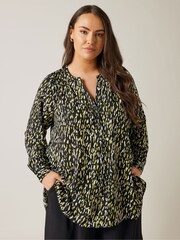 Evans Pintuck Longline Black Blouse - Image 2 of 4