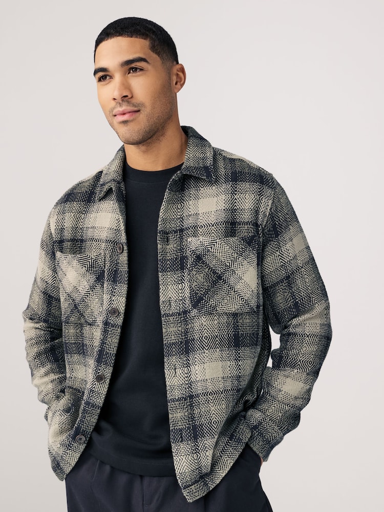 Green Pattern Shacket - Image 1 of 10