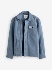 Blue Canvas Shacket 100% Cotton Overshirt - Image 6 of 11