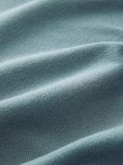 Azul - Zip trimestral - Camisas polo de malha premium de manga curta e caimento relaxado - Imagem 7 de 7