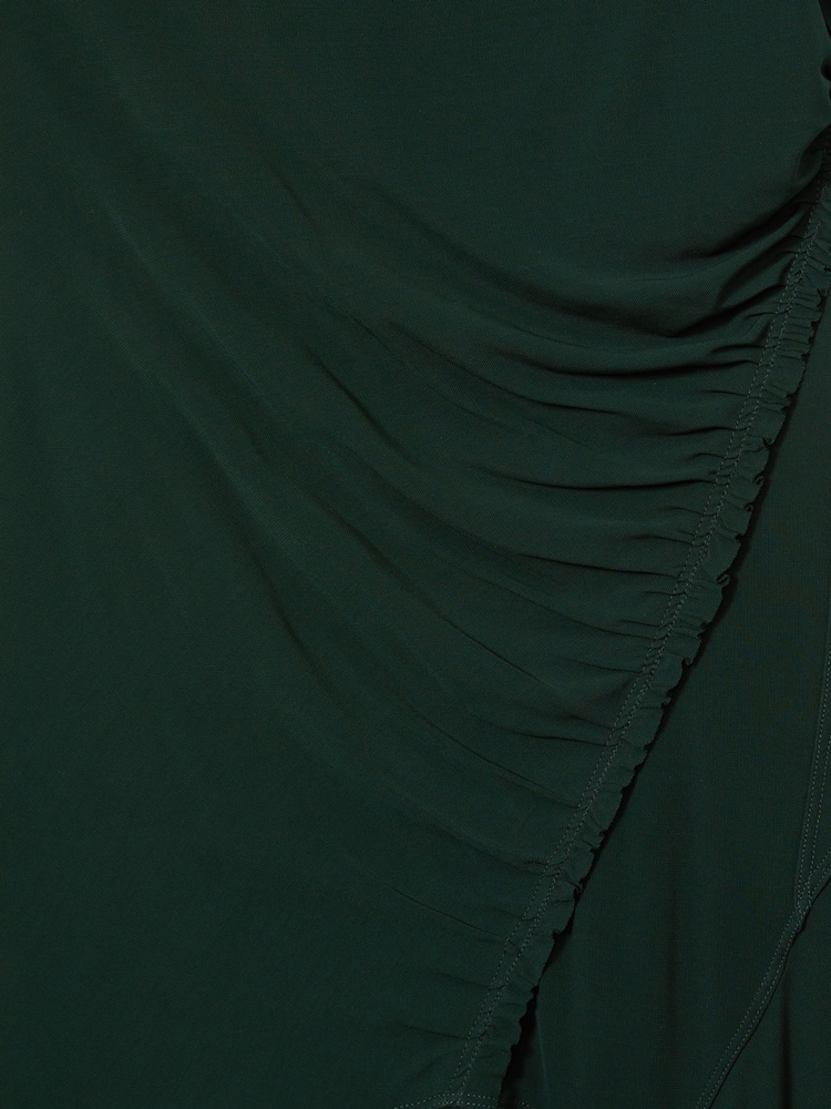Reiss Green Elliotte Atelier Gathered Crepe-Jersey Maxi Dress - Image 7 of 7