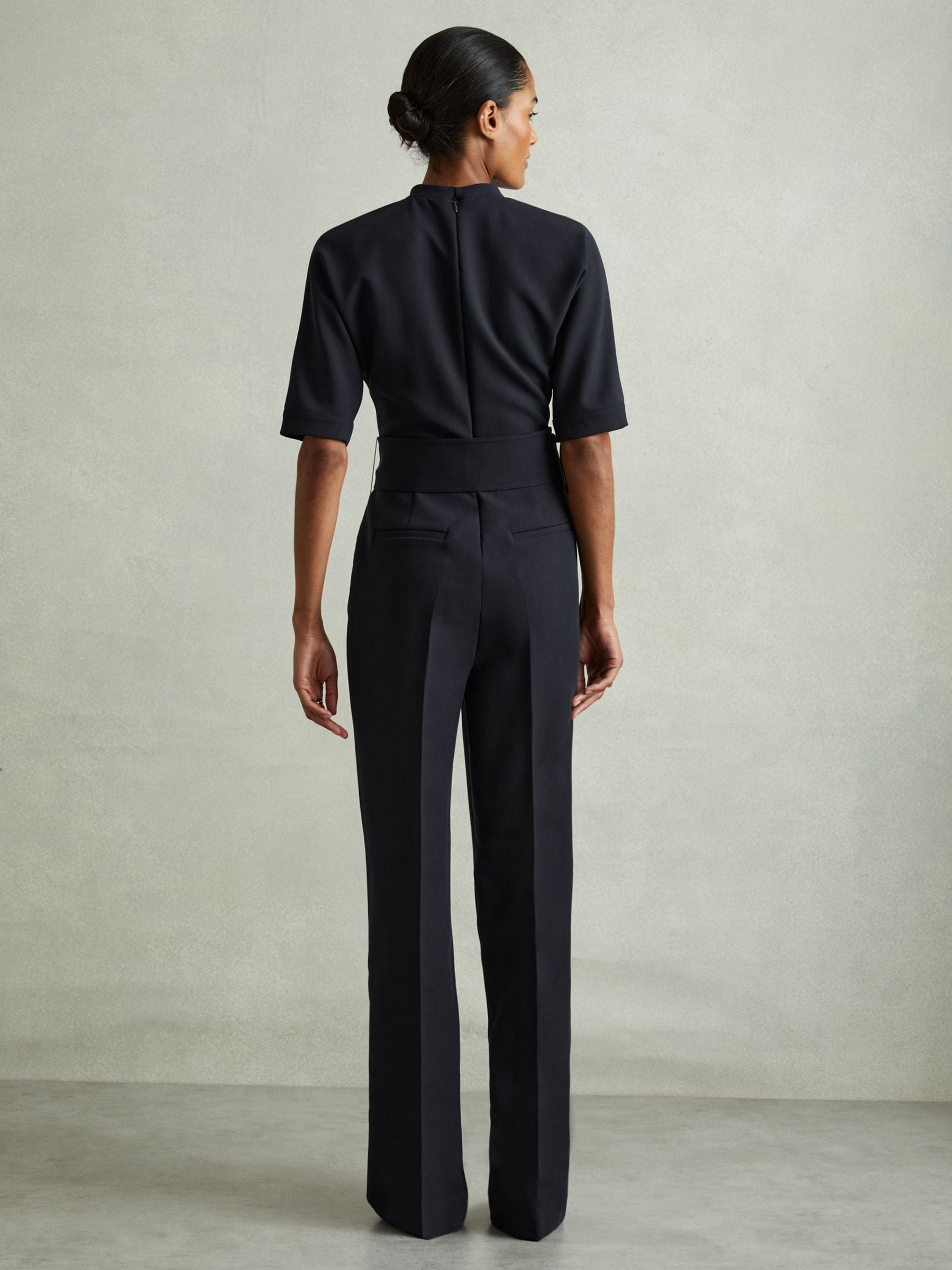 【海外限定】REISSジャンプスーツ☆Inez Side Stripe Wide Leg J Reiss Inez Side Stripe Wide Leg Jumpsuit, Orange