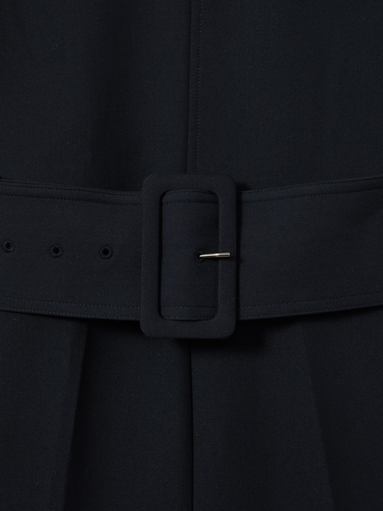 Reiss Navy June Wide Leg Belted Jumpsuit - Image 5 of 5
