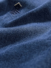 Blue Long Sleeve 100% Cotton Embroidered Western Shirt - Image 8 of 9