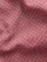 Red Twin Pocket Textured Long Sleeve 100% Cotton Shirt - Image 9 of 9
