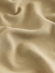 Tan Brown Cotton Tencel Blend Long Sleeve Shirt - Image 7 of 8