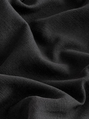 Black Cotton Tencel Blend Long Sleeve Shirt - Image 8 of 8