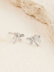 Sterling Silver Dragonfly Stud Earrings - Image 1 of 3