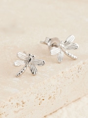 Sterling Silver Dragonfly Stud Earrings - Image 2 of 3