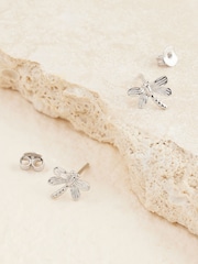Sterling Silver Dragonfly Stud Earrings - Image 3 of 3