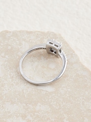 Sterling Silver Halo Ring - Image 3 of 3