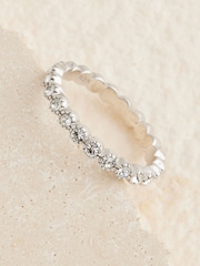 Sterling Silver Sparkle Band Ring - Image 2 of 3