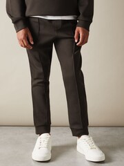 Reiss Chocolate Brown Premier 13-14 yrs Interlock Jersey Drawstring Joggers - Image 3 of 4