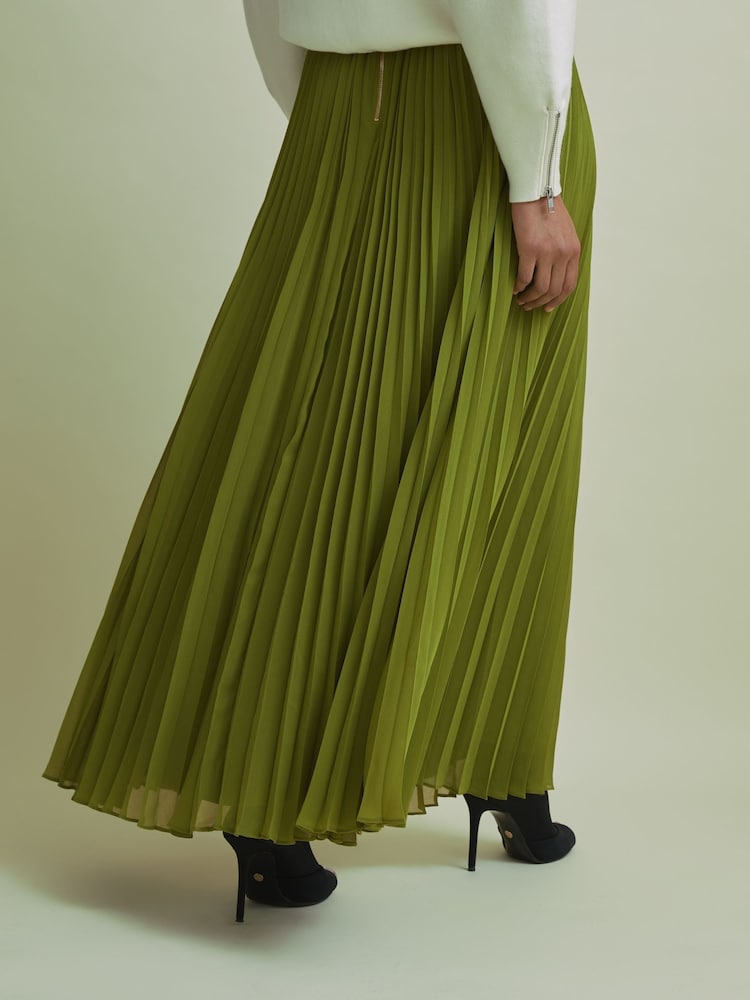Fashion Topshop Pleated Maxi Skirt Denim Skirt Maxi Skirts Topshop