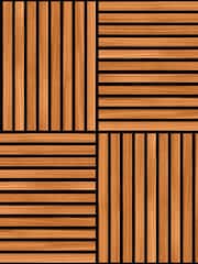 Hoopla Walls Teak Square Slat Wallpaper - Image 2 of 2
