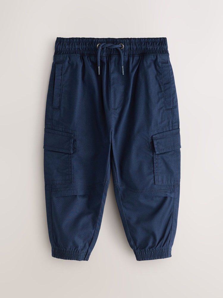 Navy Pull On Cargo Trousers - Image 1 of 1