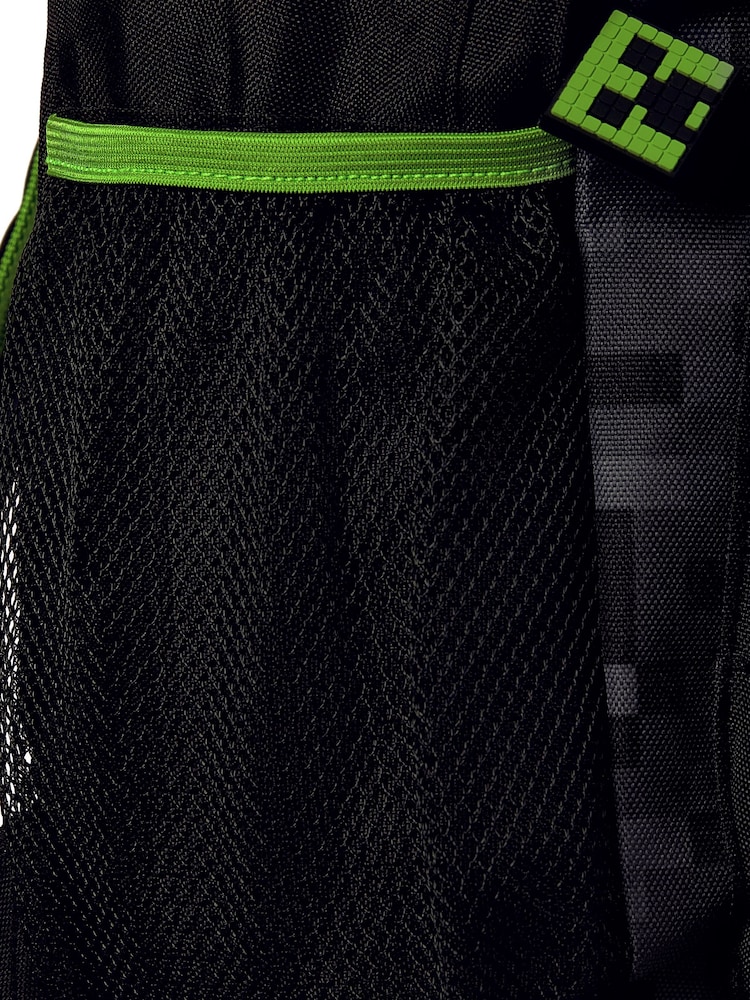 Character Black Minecraft Backpack With Creeper - Image 11 of 11 Character Black Minecraft Backpack With Creeper - Image 11 of 11