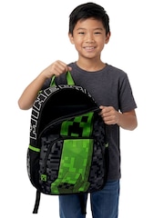 Character Black Minecraft Backpack With Creeper - Image 6 of 11
