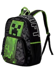 Character Black Minecraft Backpack With Creeper - Image 7 of 11