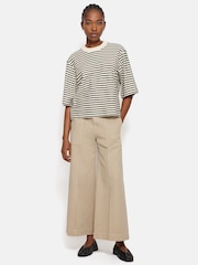 Jigsaw Blue Stripe Textured T-Shirt - Image 3 of 7