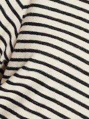 Jigsaw Blue Stripe Textured T-Shirt - Image 7 of 7