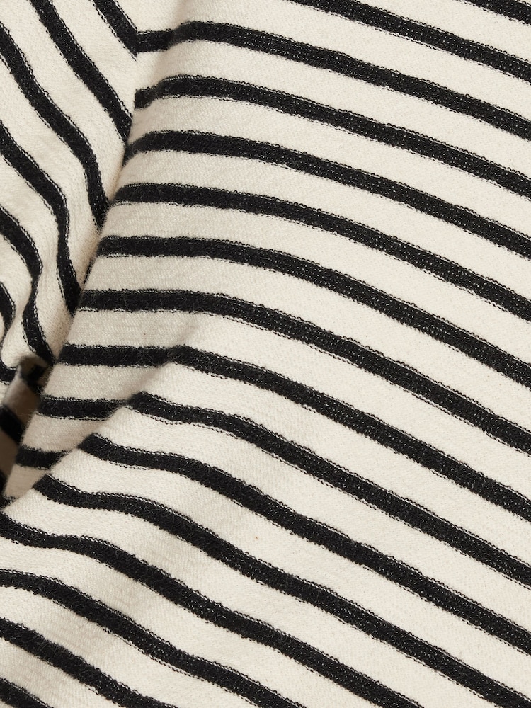 Jigsaw Blue Stripe Textured T-Shirt - Image 7 of 7